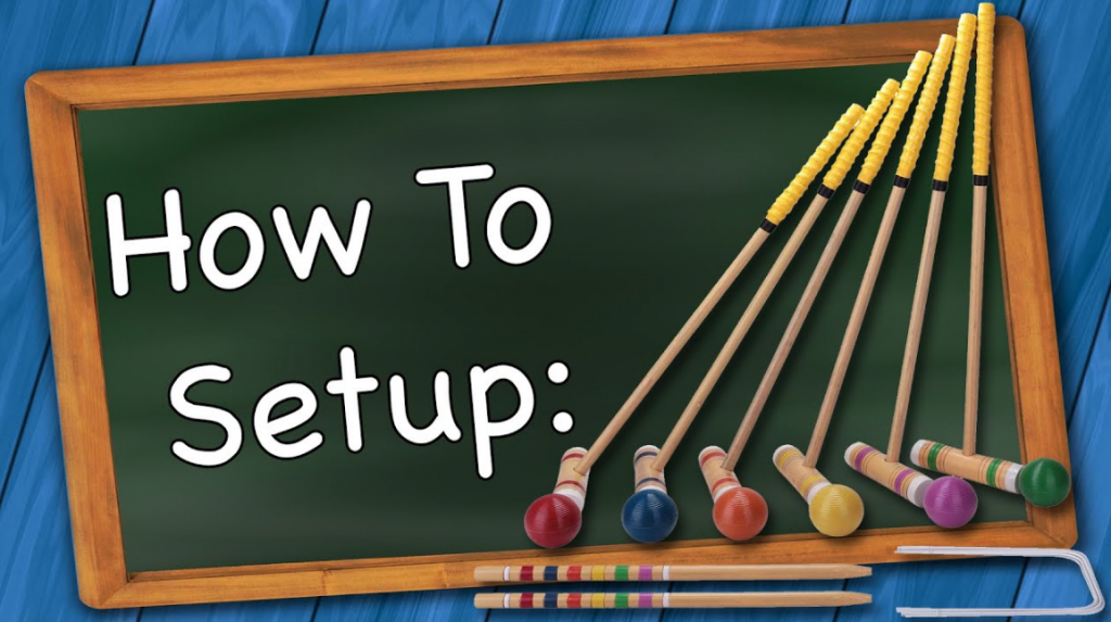 how to set up croquet